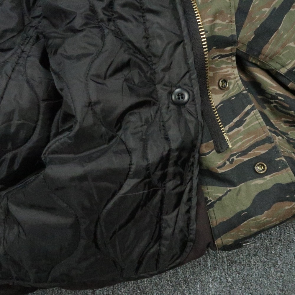 Rothco Jacket Men Large Brown Black Green Tiger Stripe Camo M65 Field Military - Picture 6 of 10